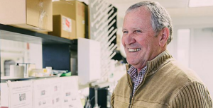 Harry Knopke standing in lab