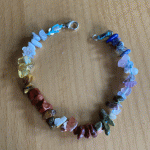 Image of homemade crystal bracelet.