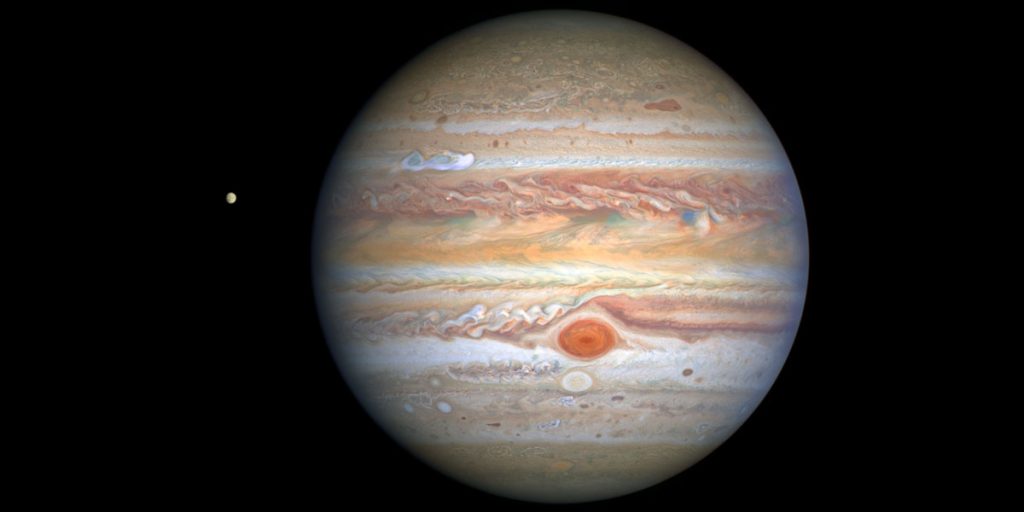 Jupiter, taken by NASA’s Hubble Space Telescope